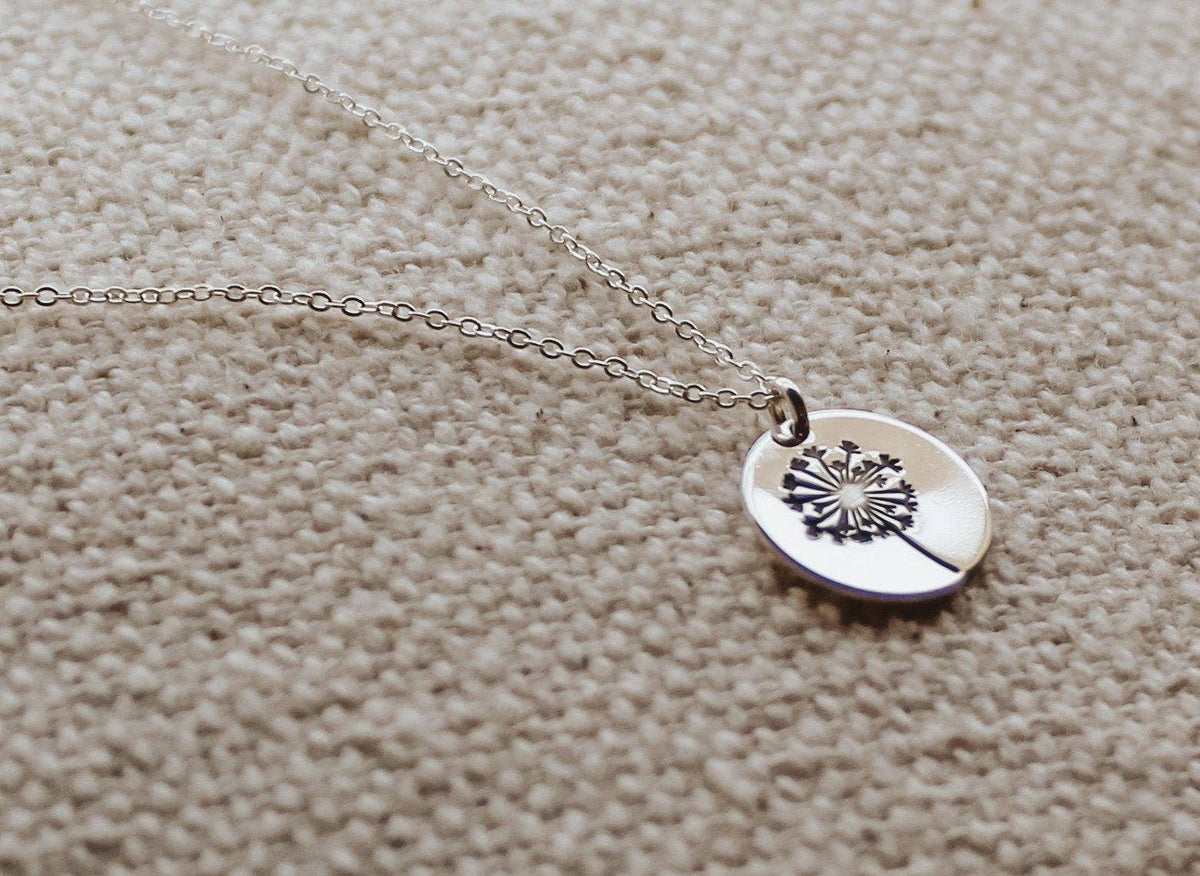 Dandelion Necklace: Gold-Filled