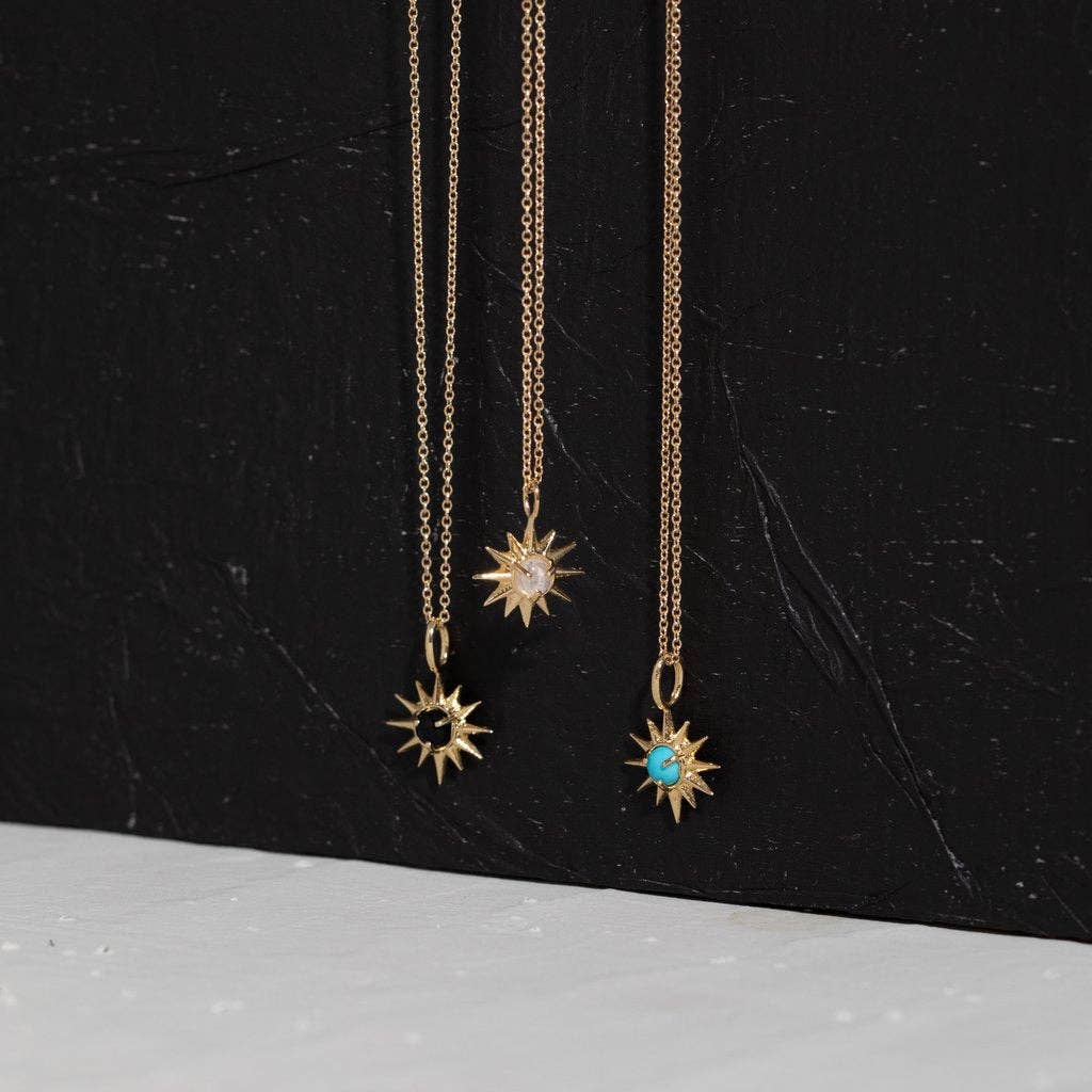 Starburst Necklace with Moonstone