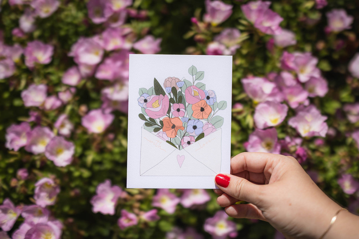 With Love Letter Card