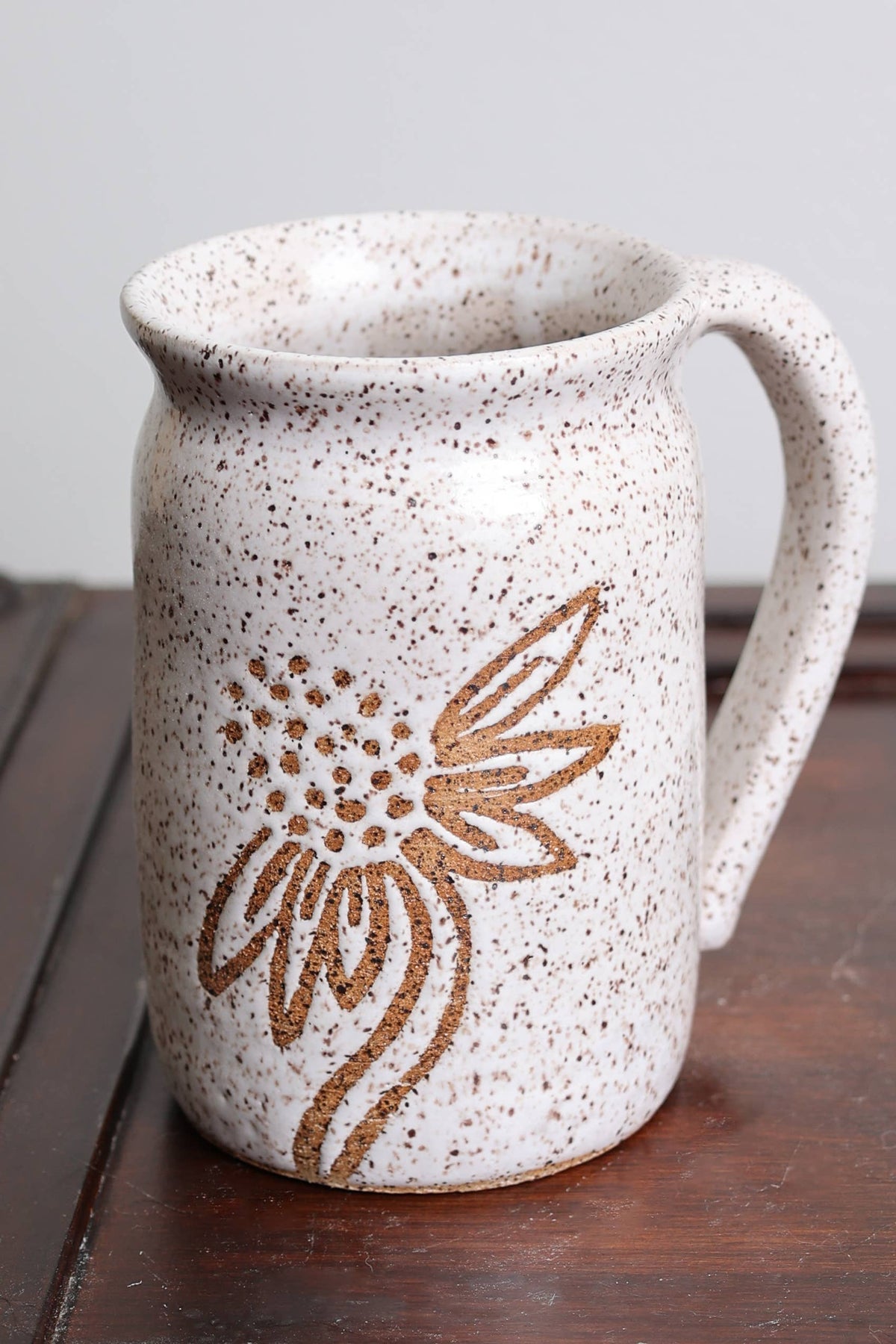 White Sunflower Mug