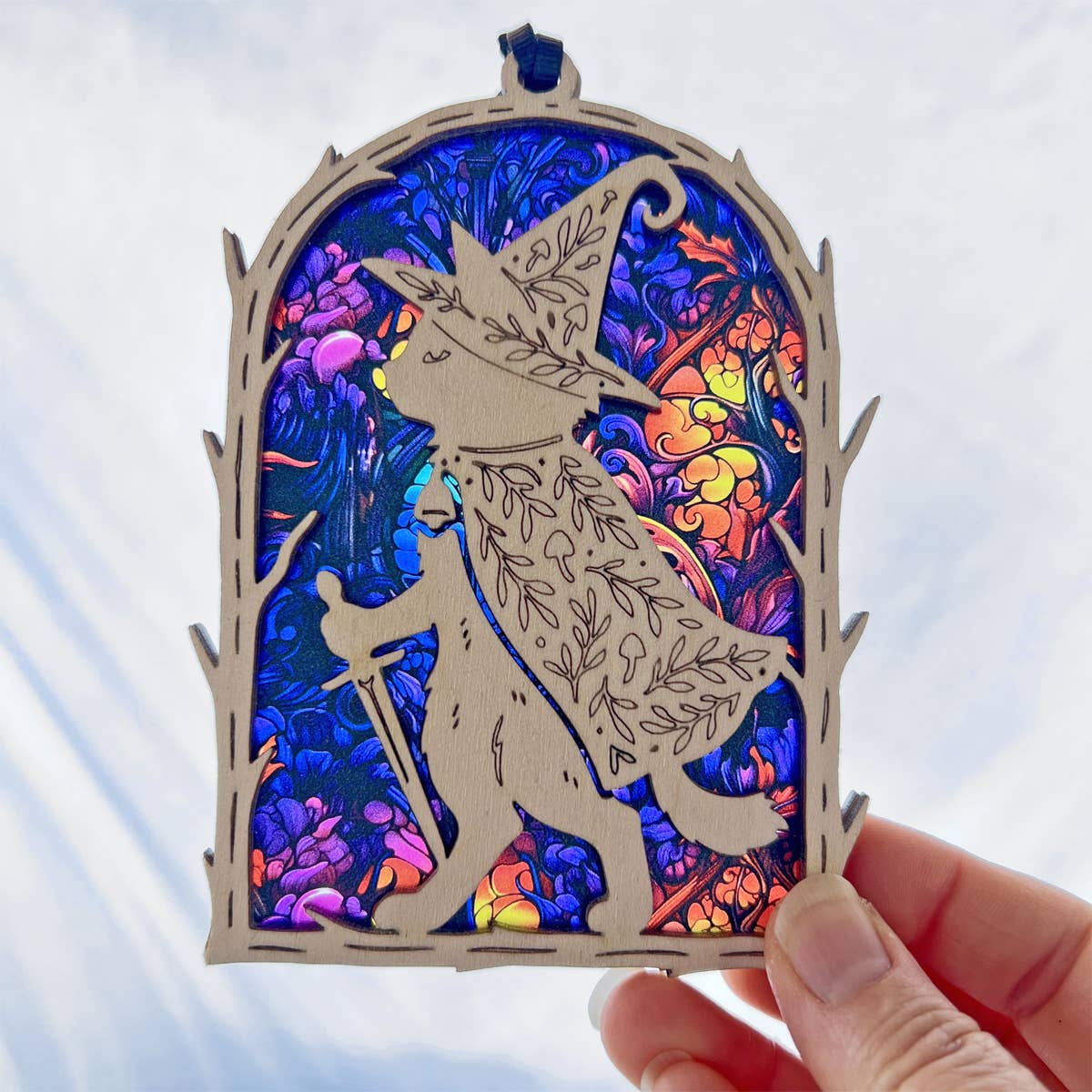 Wizard Cat Ornament Suncatcher