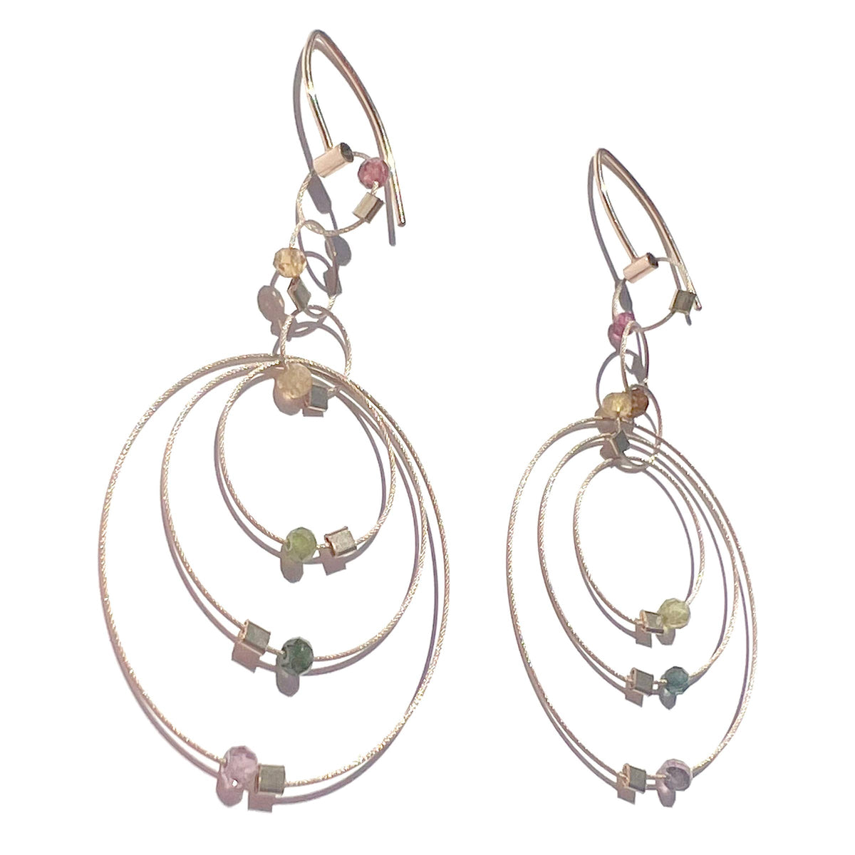 Tourmaline Exclamation Hook Earrings