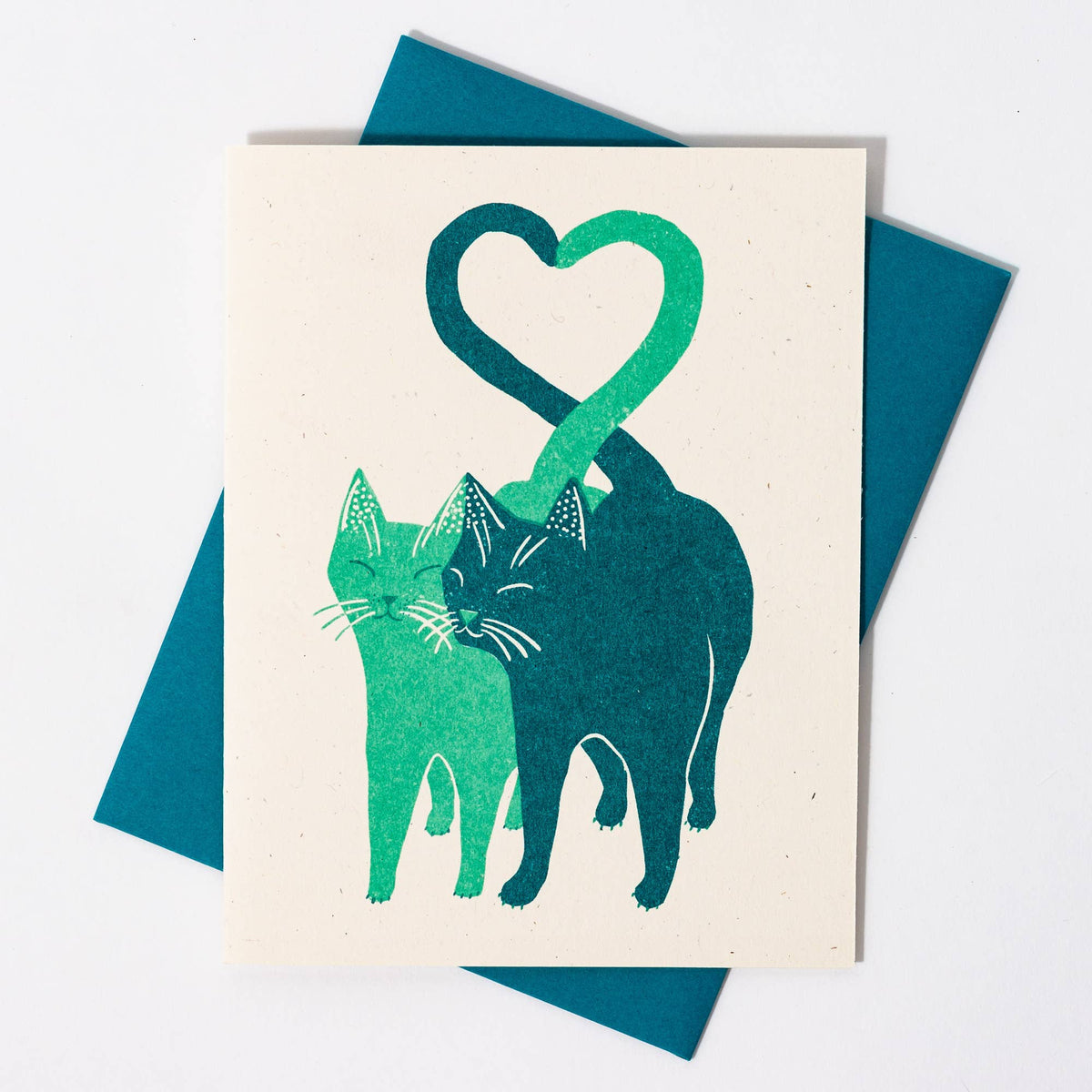 Love Cats - Risograph Card