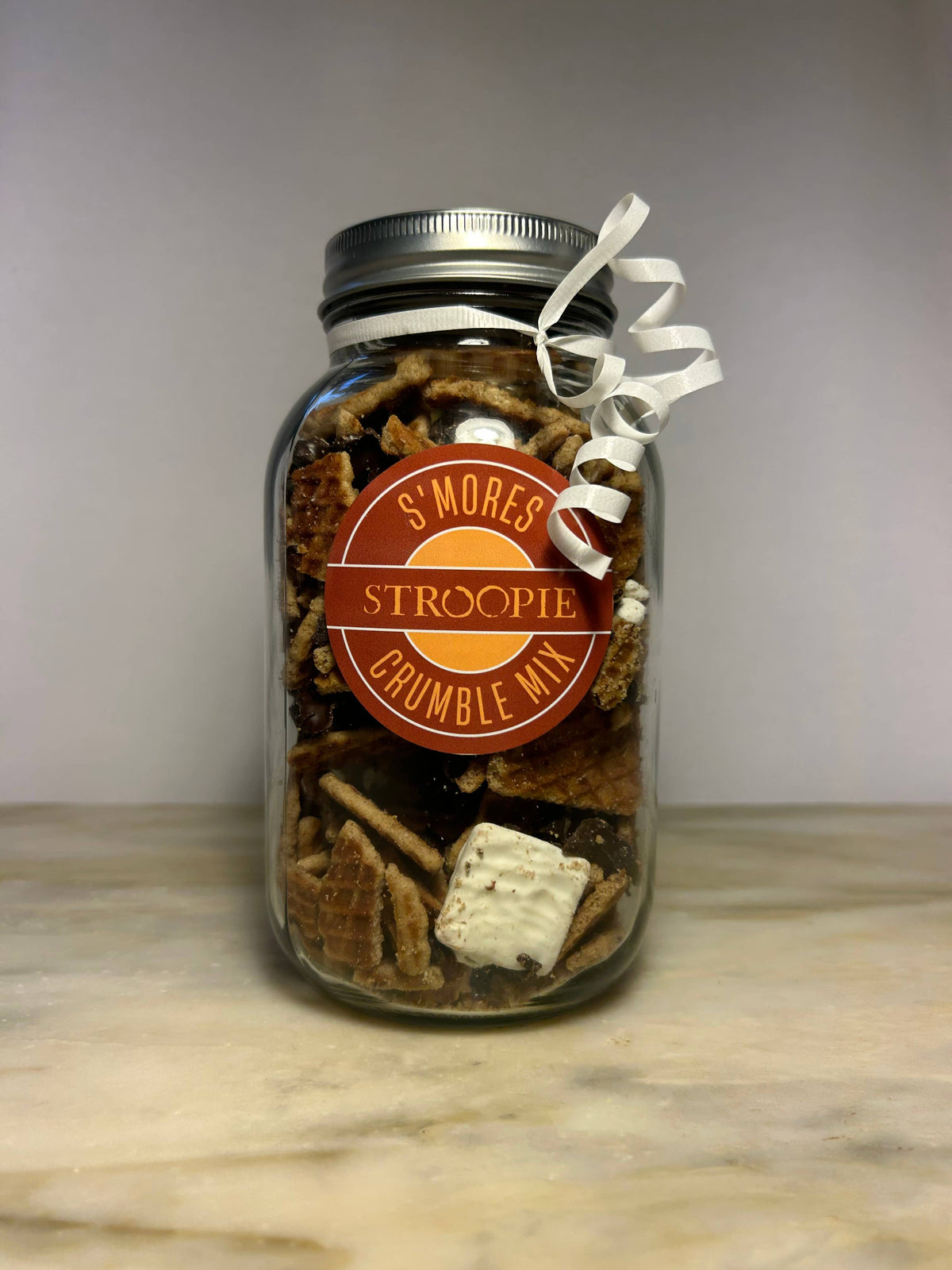 Stroopie Crumble Mix Gift Jars: Peppermint