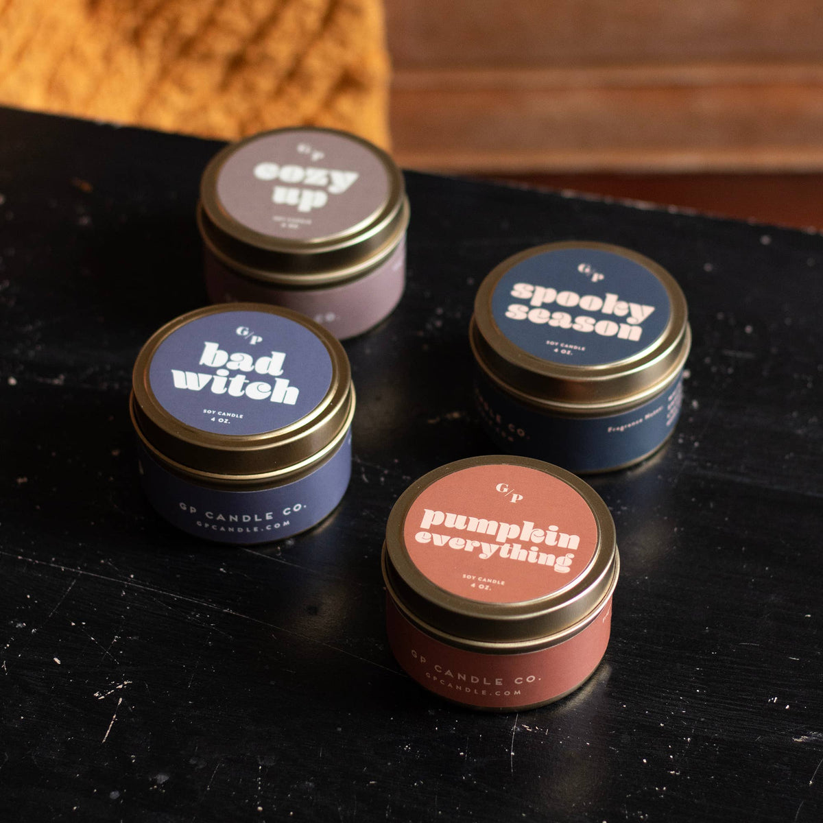 Spooky Season 4 oz. Candle Tin