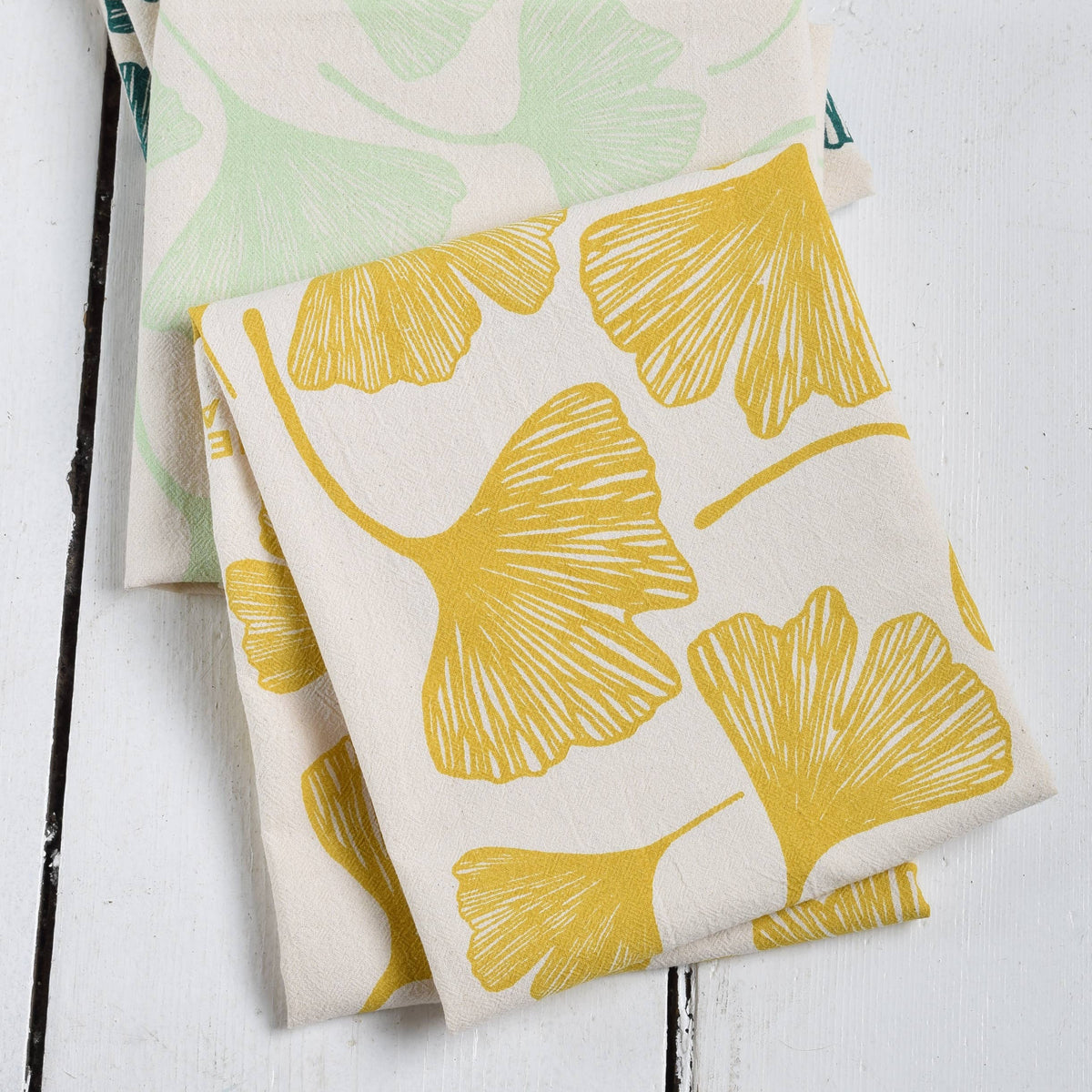 Ginkgo Leaf Tea Towel