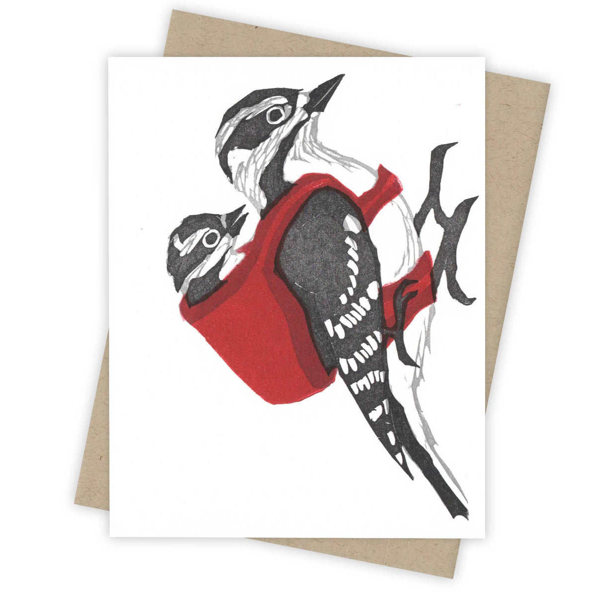 Little Helper Downy Woodpecker Card