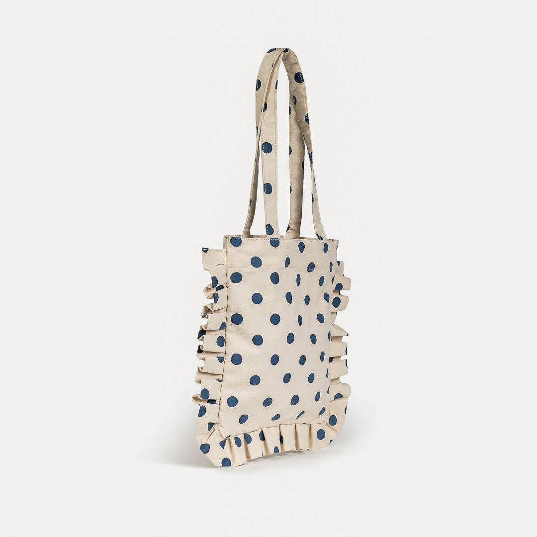 Momo Tote - Indigo Dot