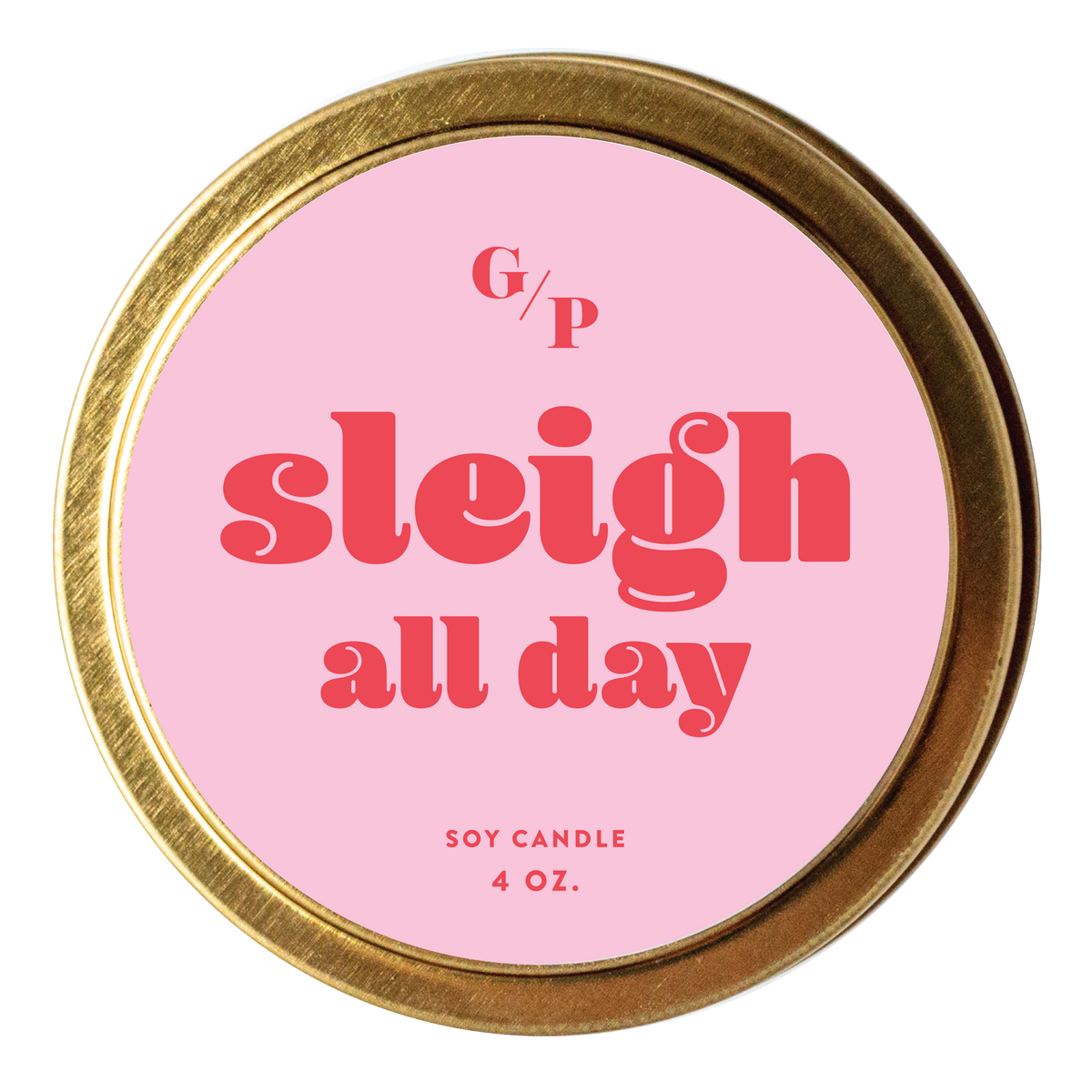 Sleigh All Day Candle Tin (4oz)
