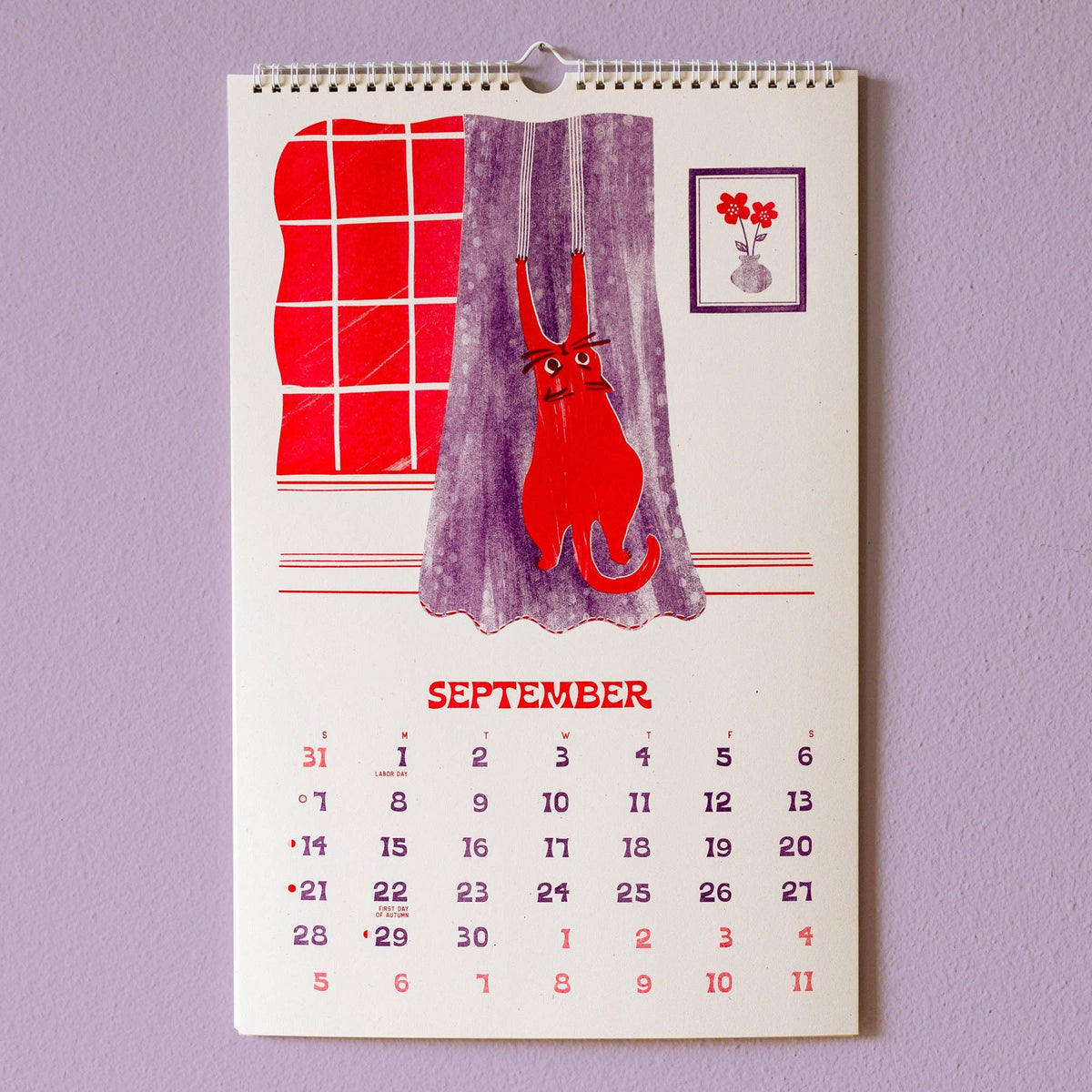 2025 Risograph Wall Calendar - Ain&#39;t Life Grand?