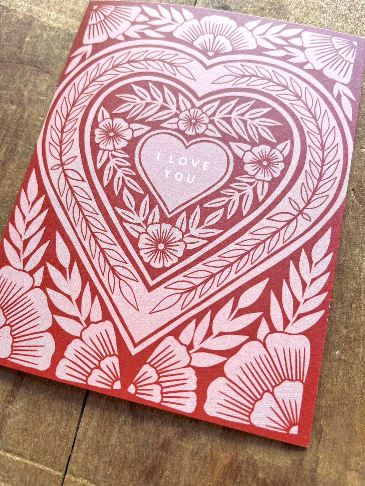 "I Love You," Greeting Card: Single Card