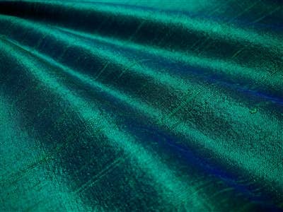 London Blue Dupioni Silk 2" Headband