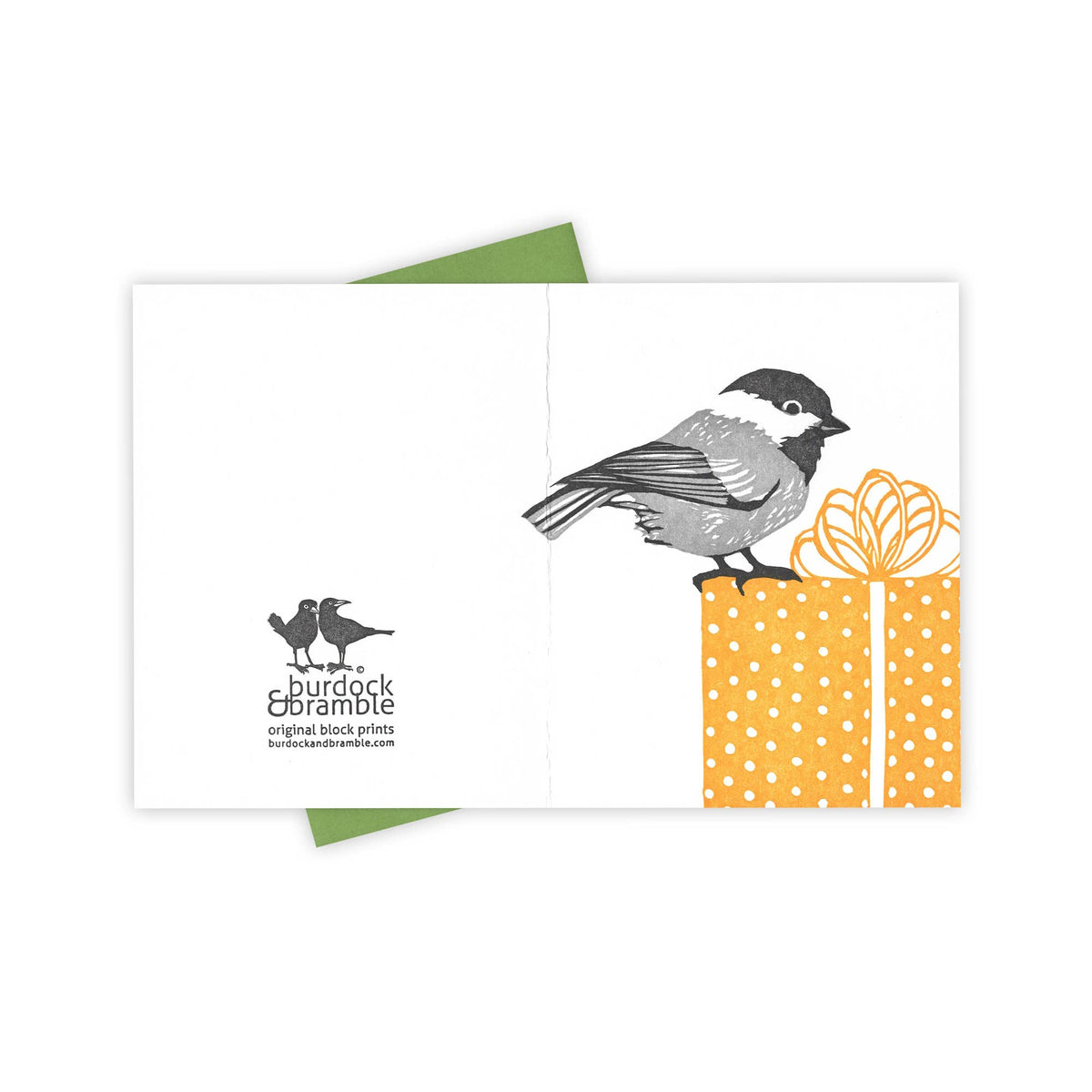 Pretty Present Chickadee Card