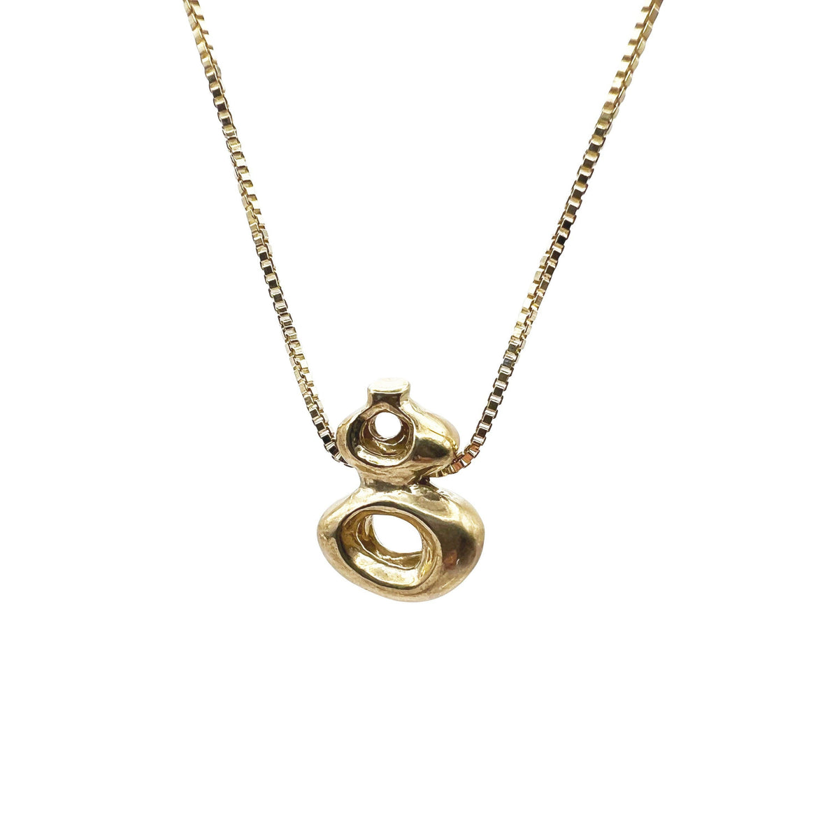 &quot;Collect&quot; Brass Necklace / 16&quot;