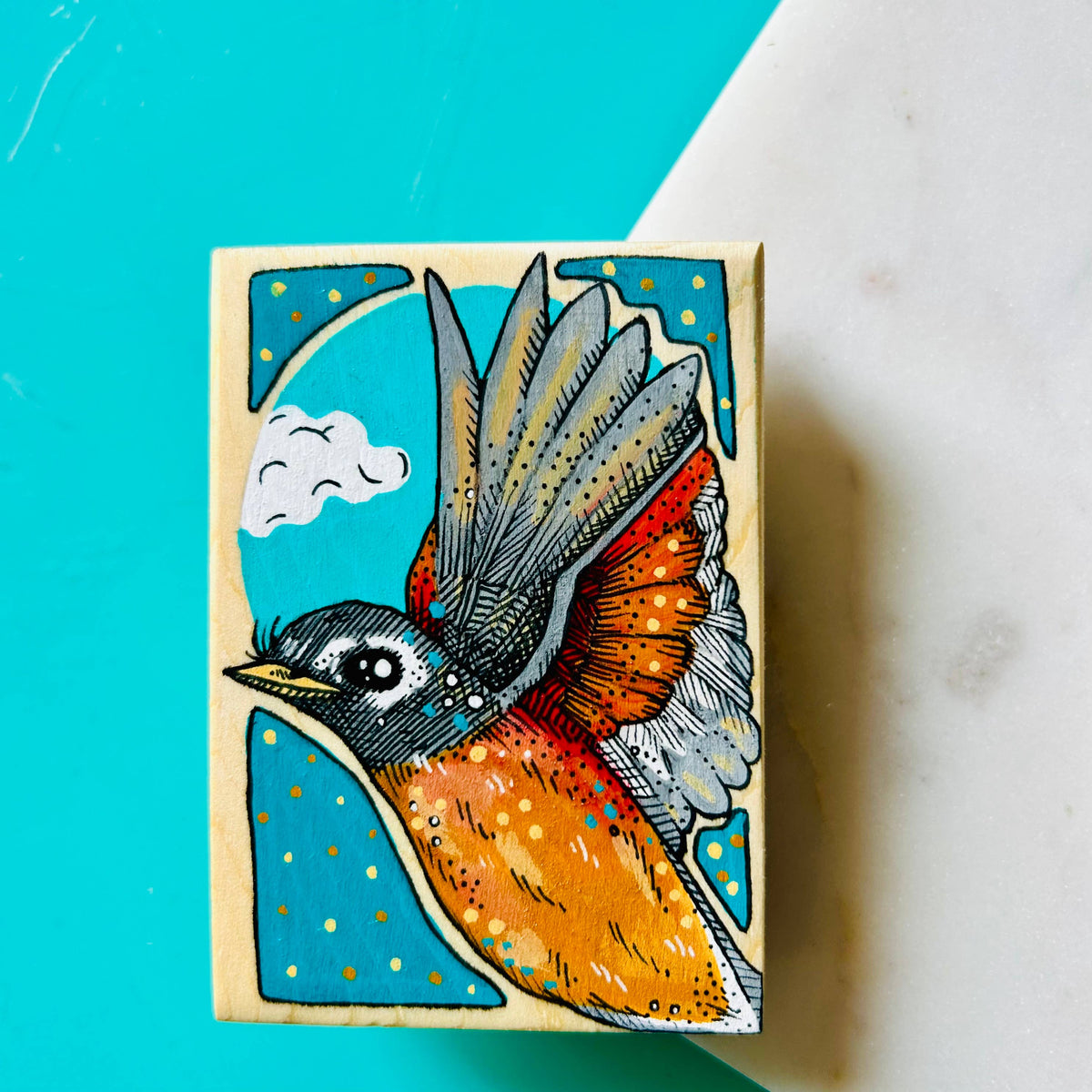 Original Bird Paintings Mini (2.5”x3.5”)
