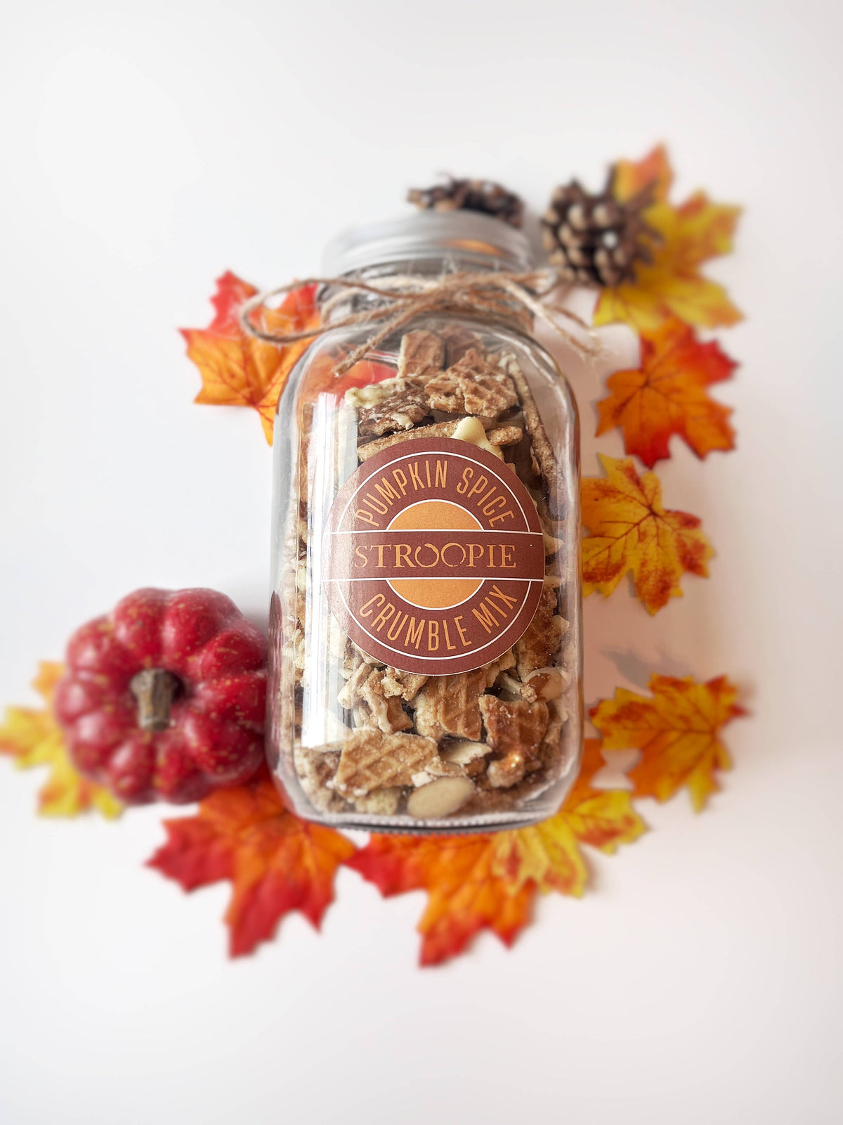 Pumpkin Spice Stroopie Crumble Mix Jar