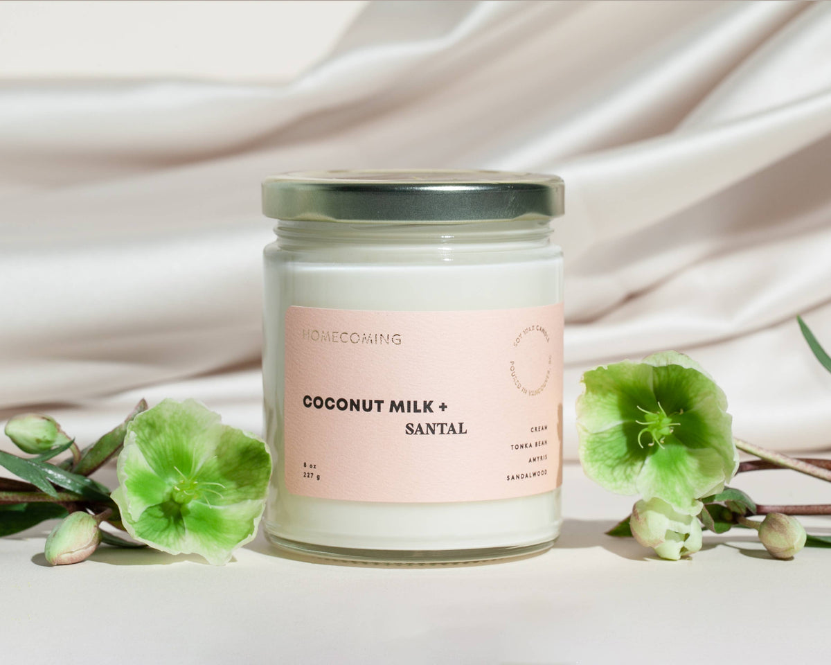 Coconut Milk + Santal Soy Wax Candle