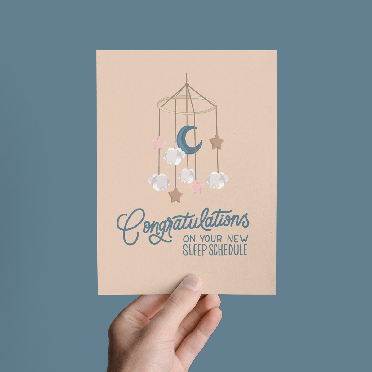 New Sleep Schedule Baby Card