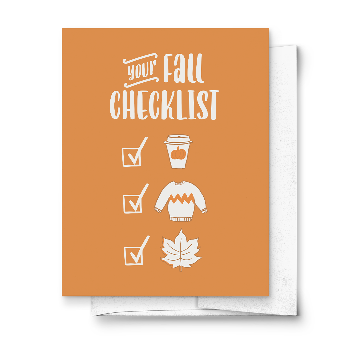 Your Fall Checklist Greeting Card