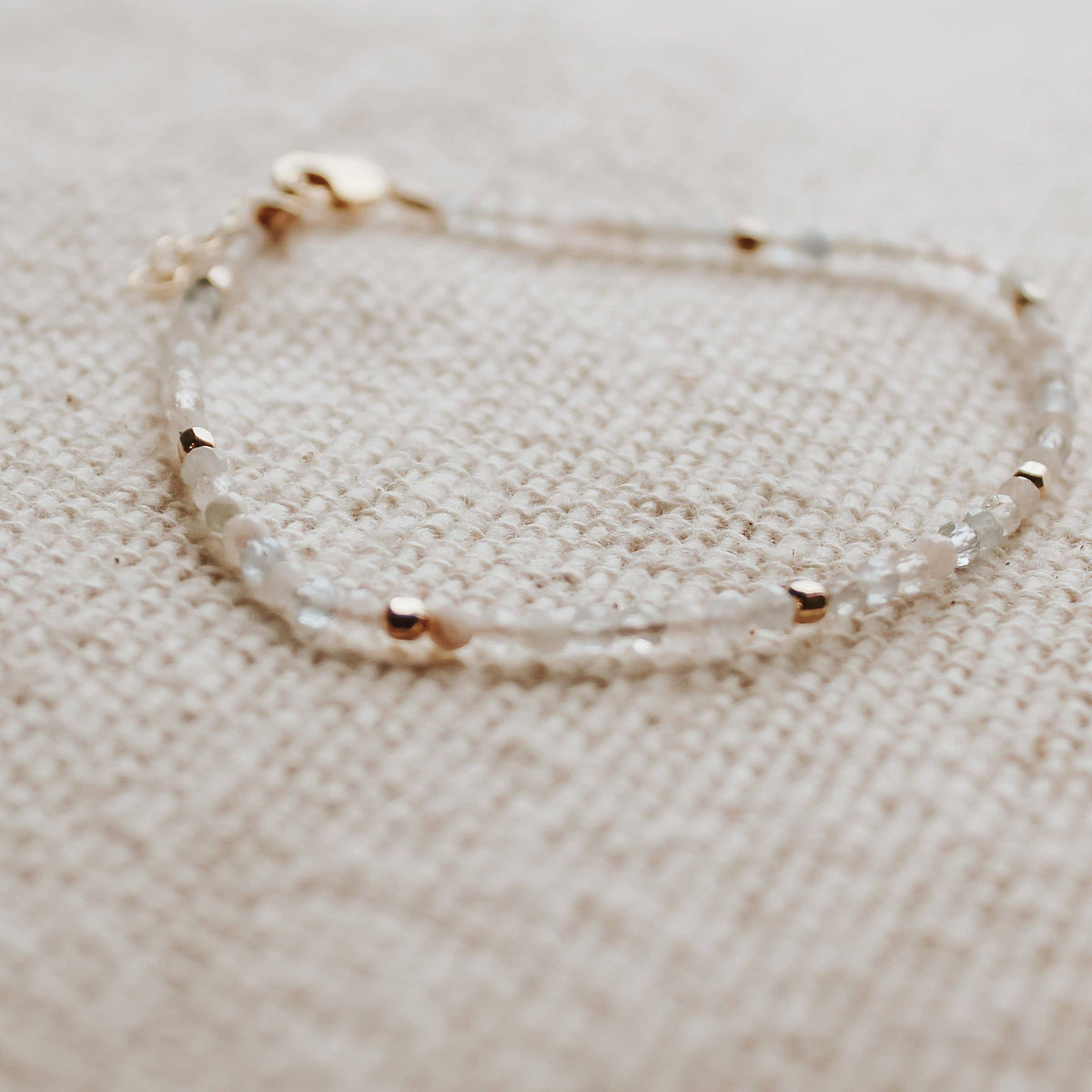 Morganite and Mixed Beryl Bracelet: 6.5-7 inches