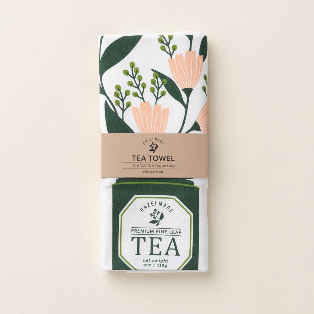 Tea Tin Bouquet Tea Towel