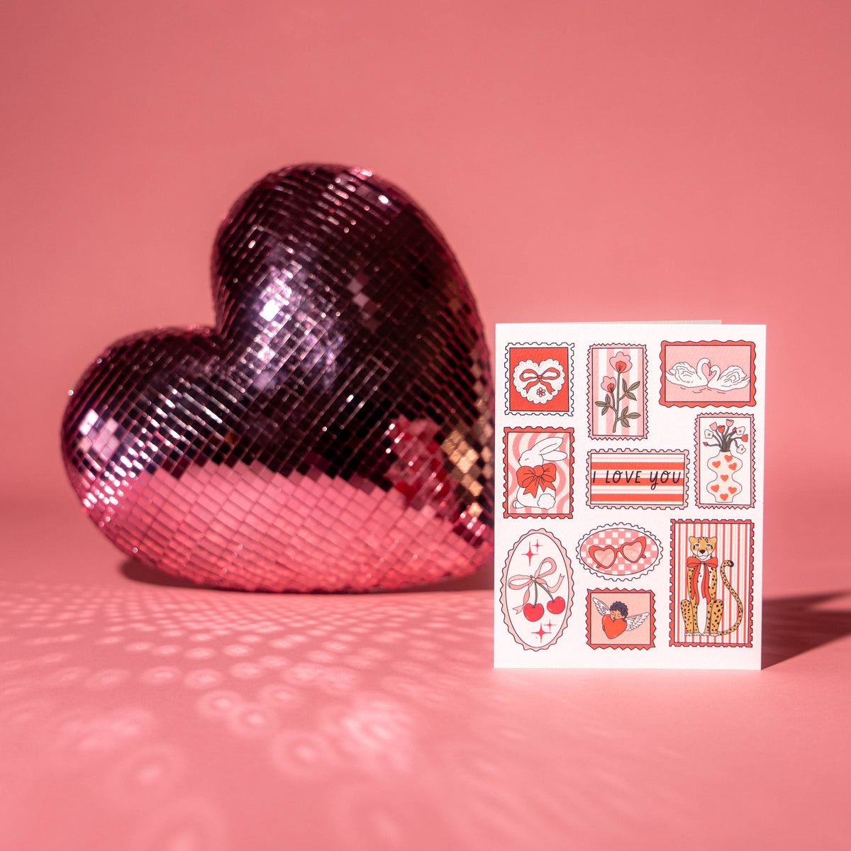 Valentine Stamps Card