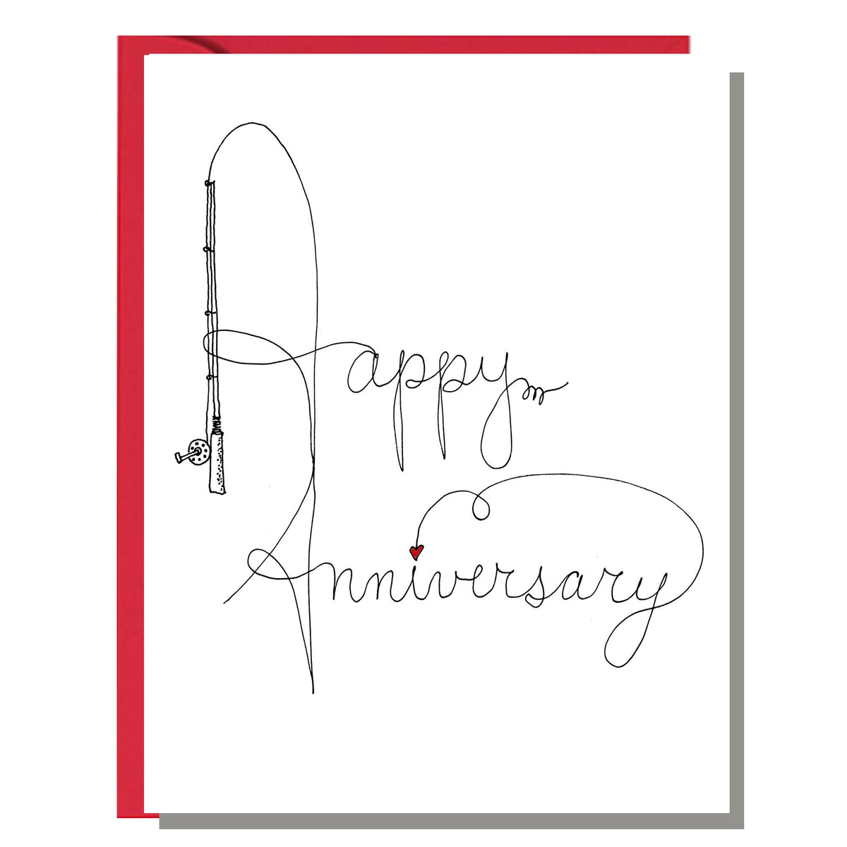Happy Anniversary Fishing Theme Anniversary Card