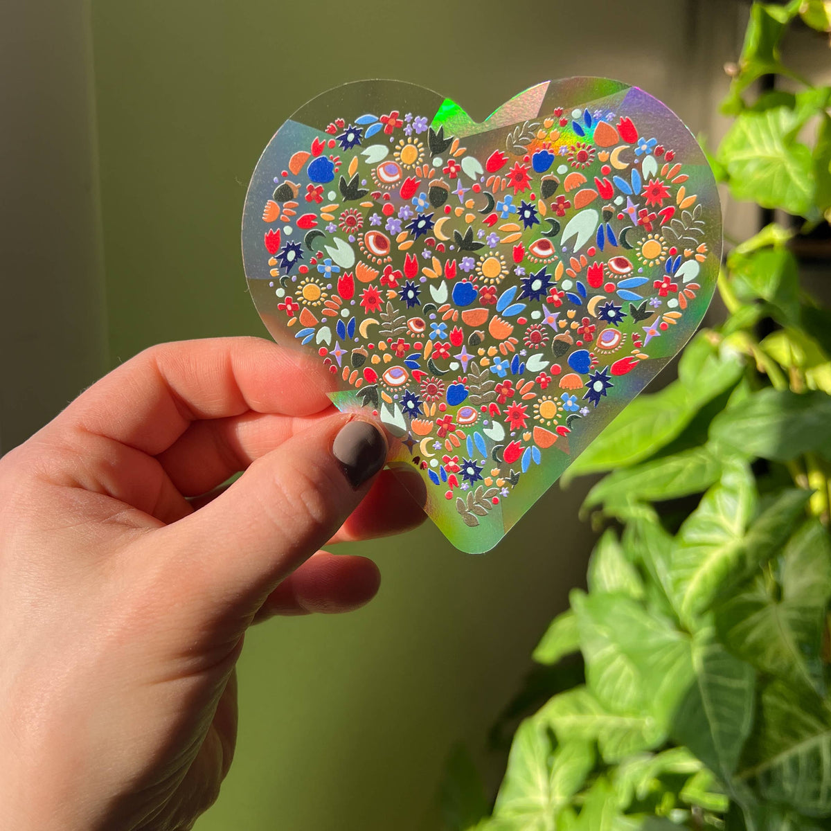 Heart Suncatcher Decal