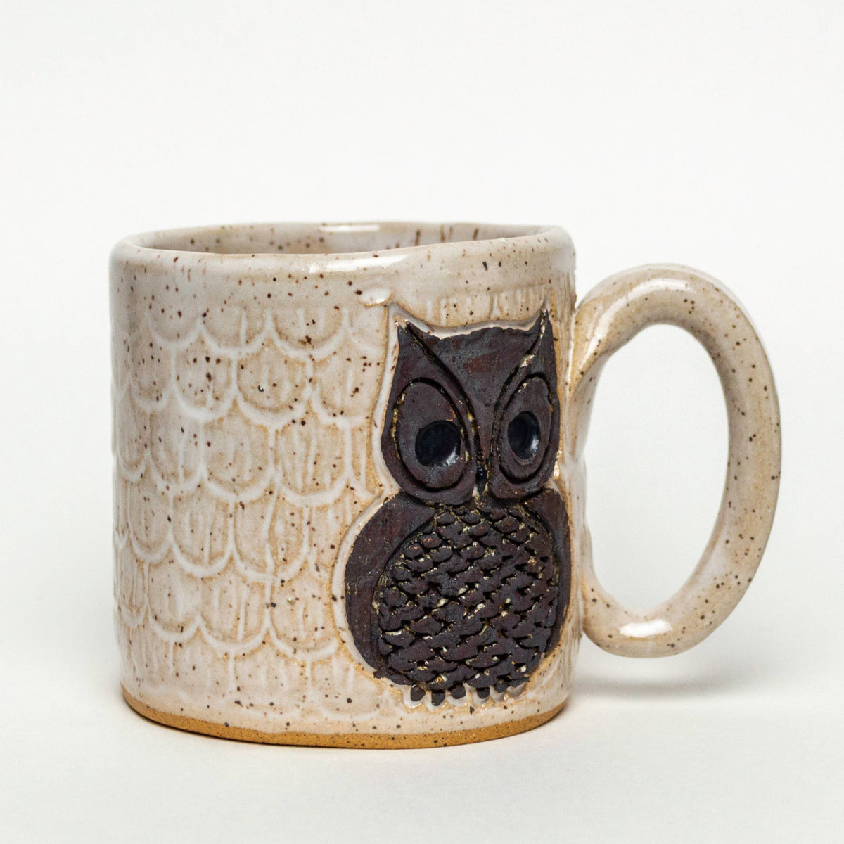 Classic Owl Design Handmade Mug
