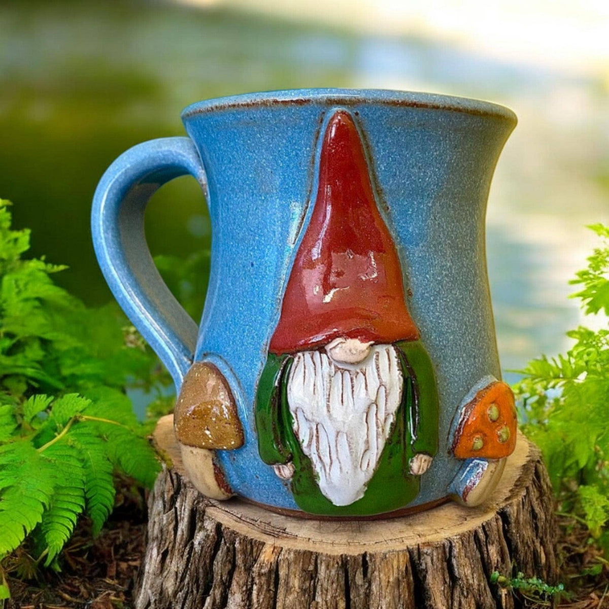 Gnome with Mushrooms Mug