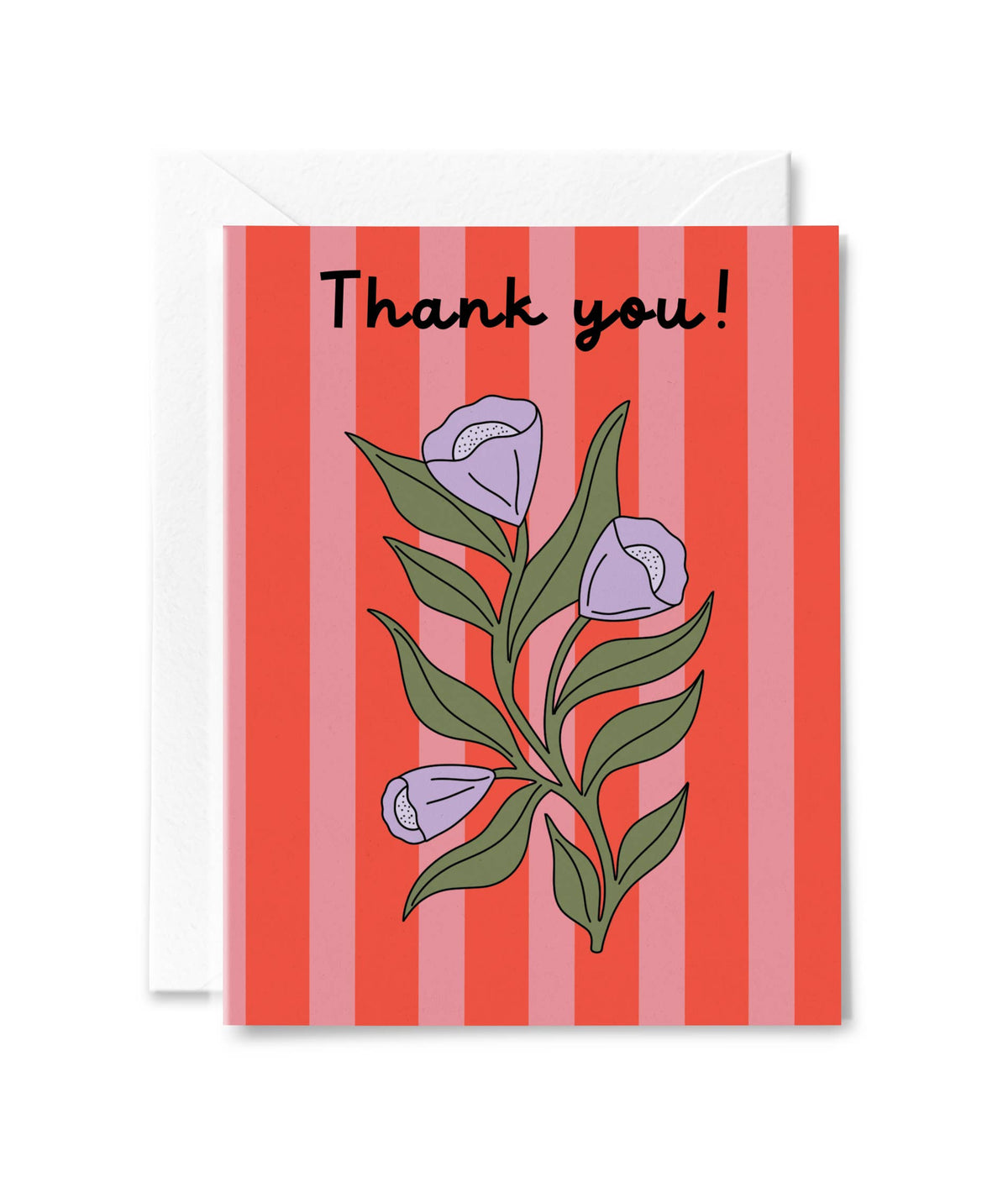 Thank You Bloom Stripe Card