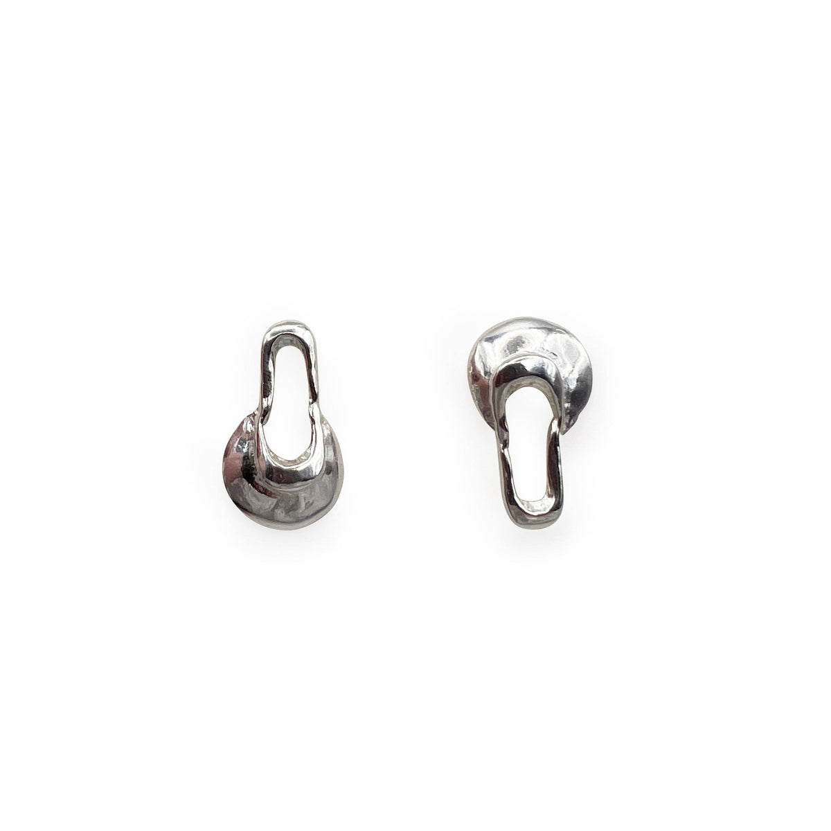 &quot;Tidal&quot; Silver Earrings