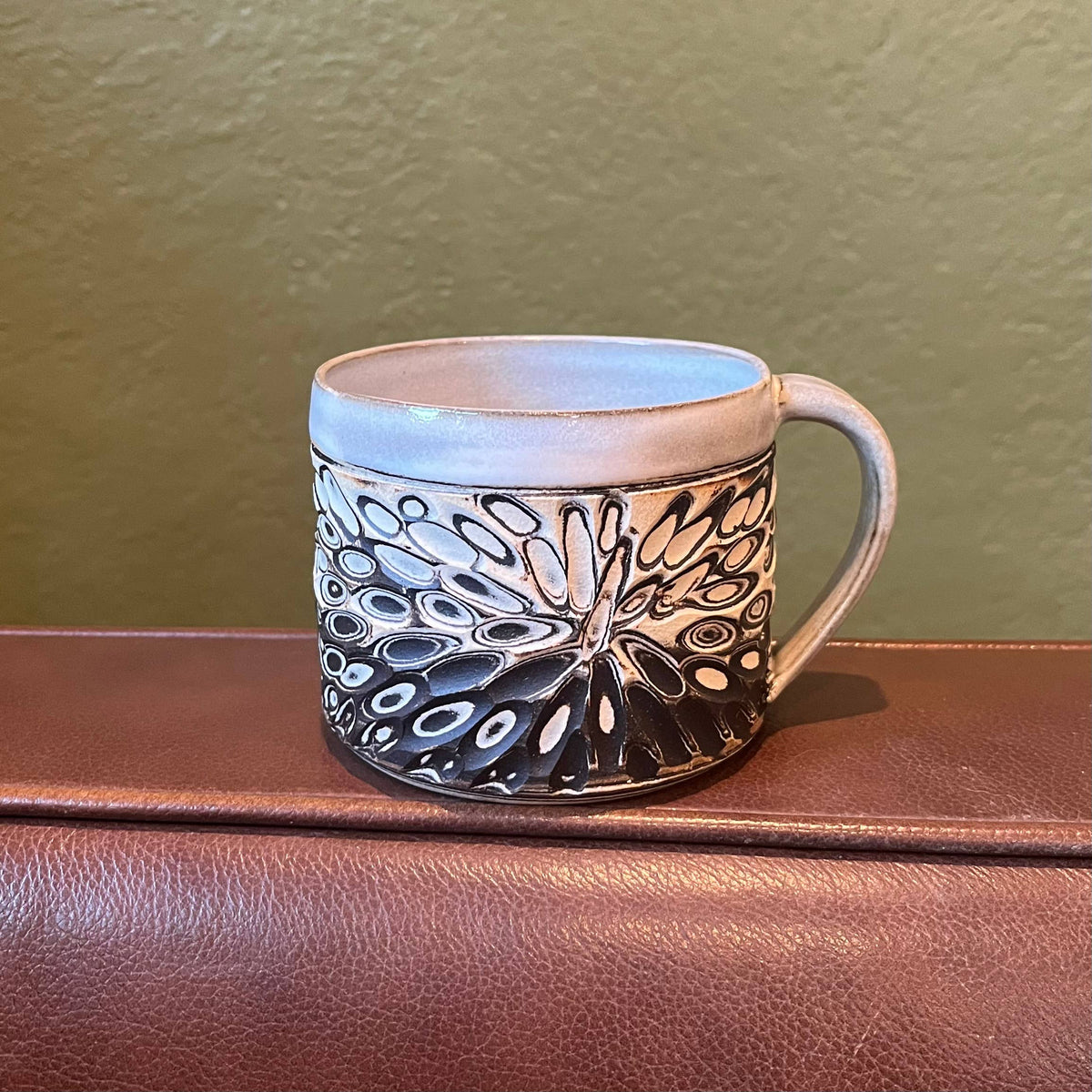 Butterfly Effect Carved Mug