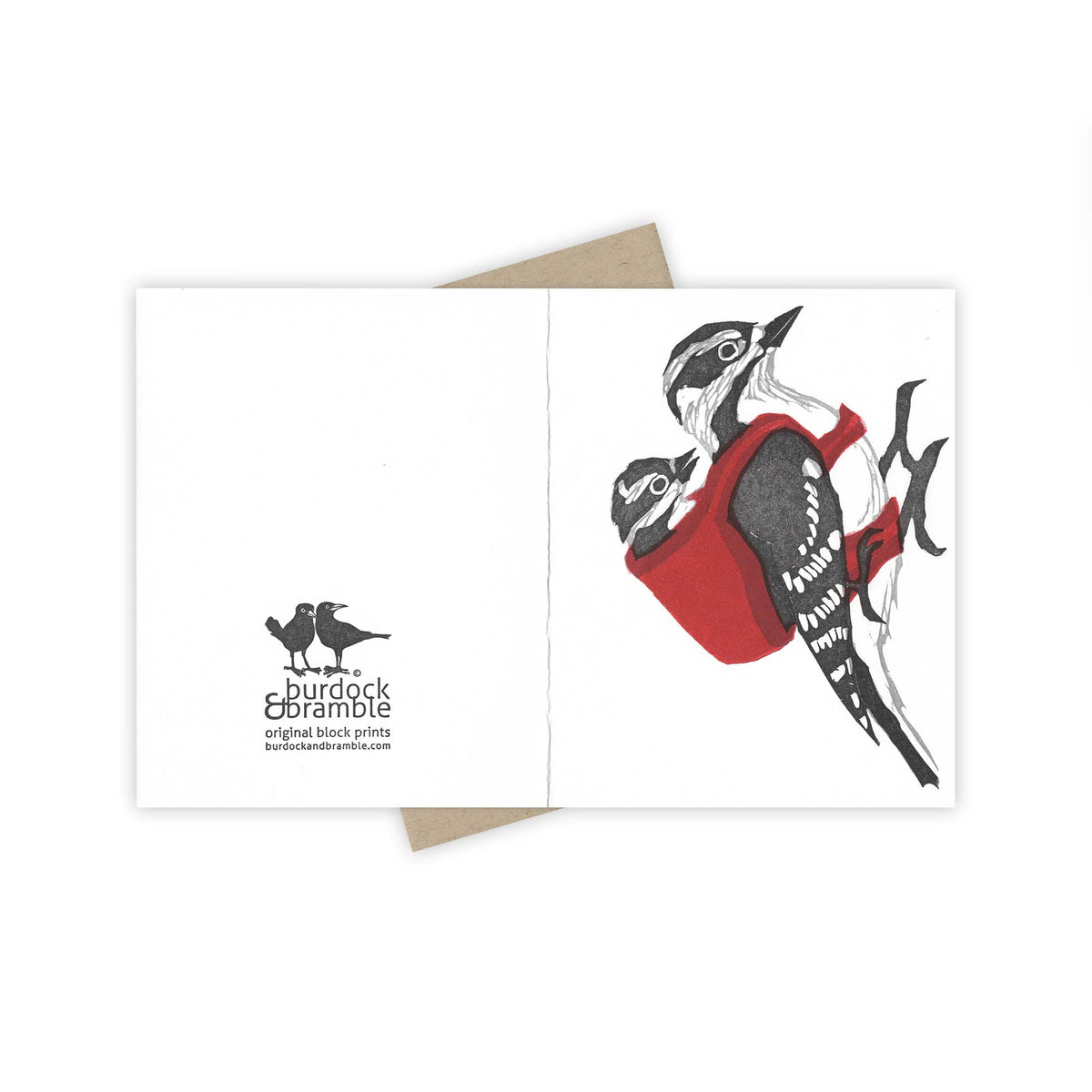 Little Helper Downy Woodpecker Card