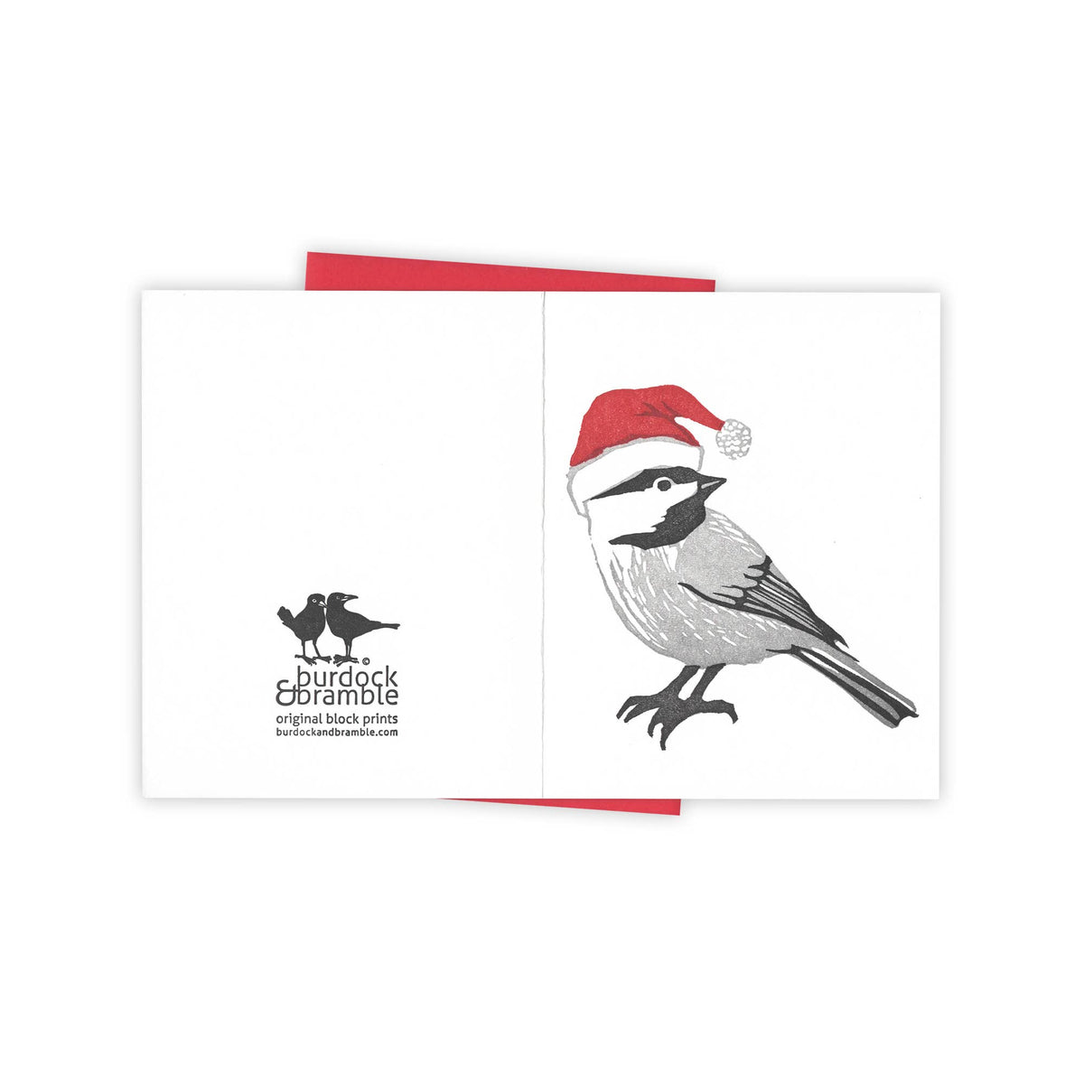 North Pole Chickadee Card