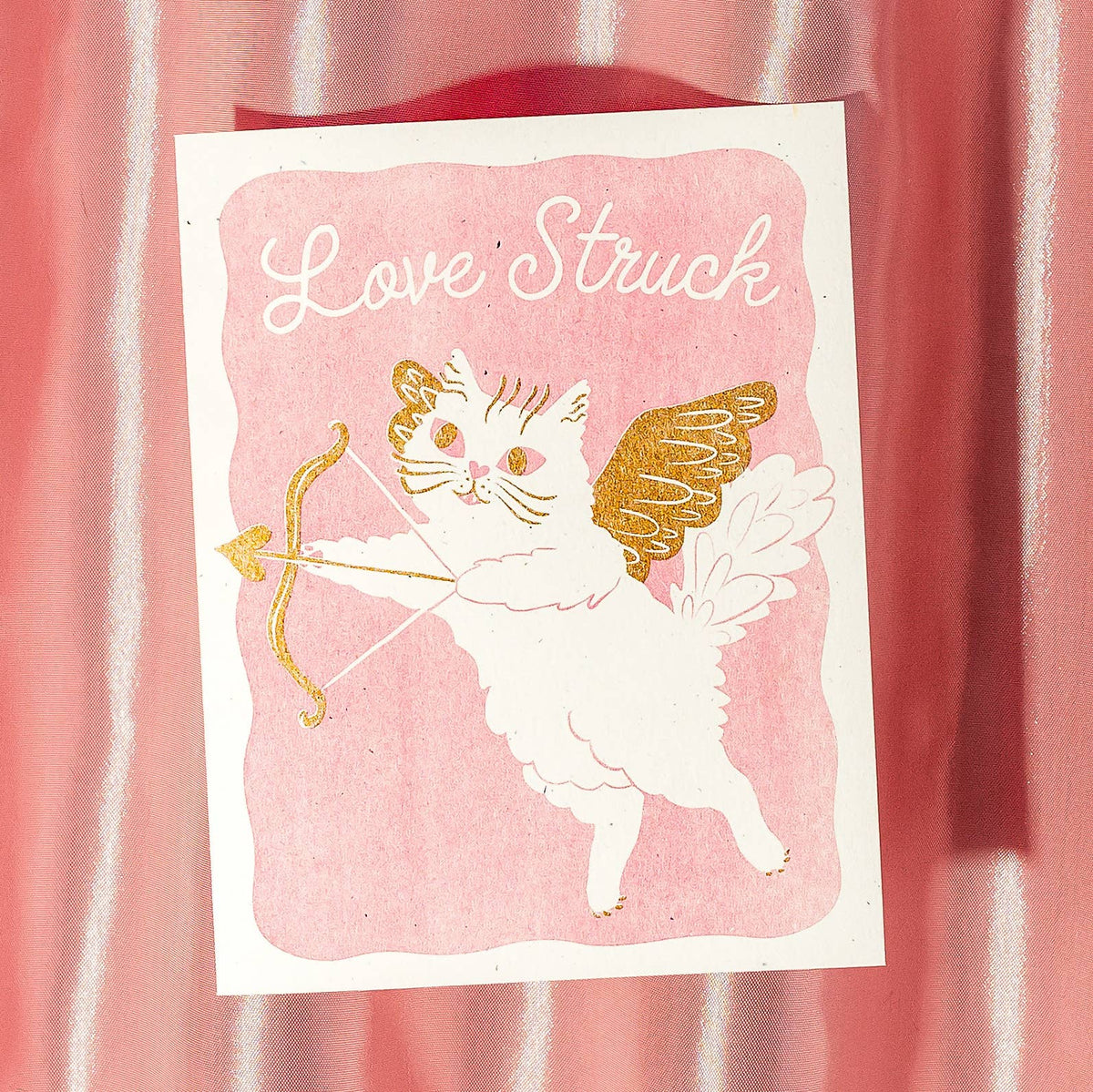 Love Struck Cat Card