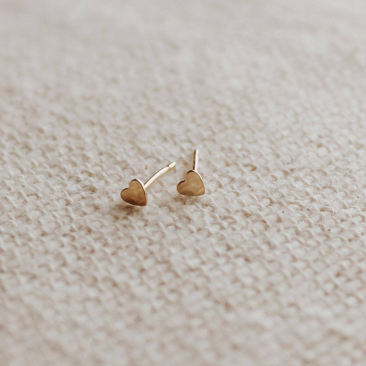 Heart Earrings: Gold-Filled