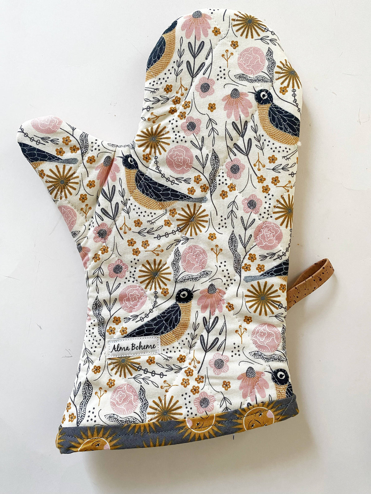 Songbird Cork Oven Mitt