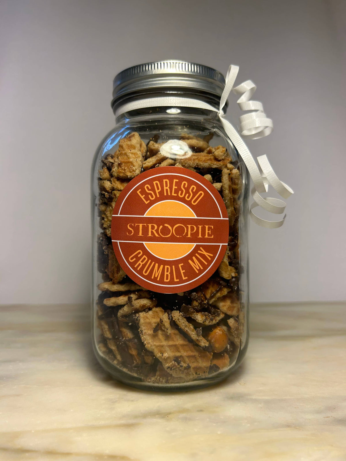 Stroopie Crumble Mix Gift Jars: Peppermint