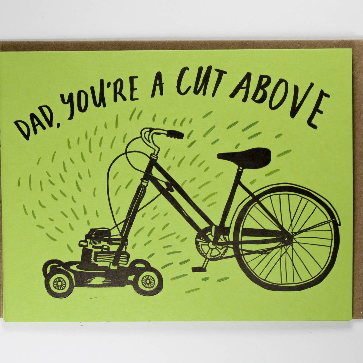 Fathers Day Lawnmower Card