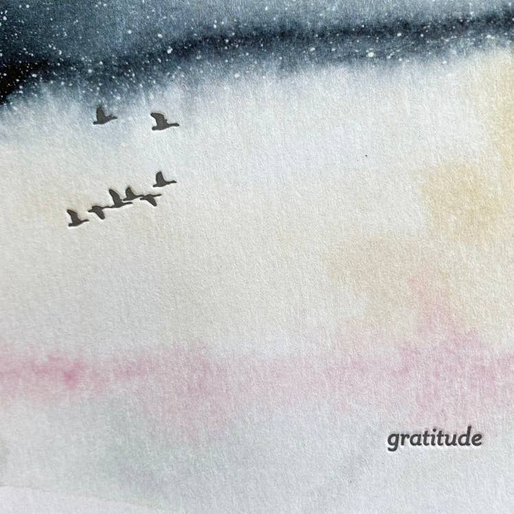 Gratitude Flock of Birds Card
