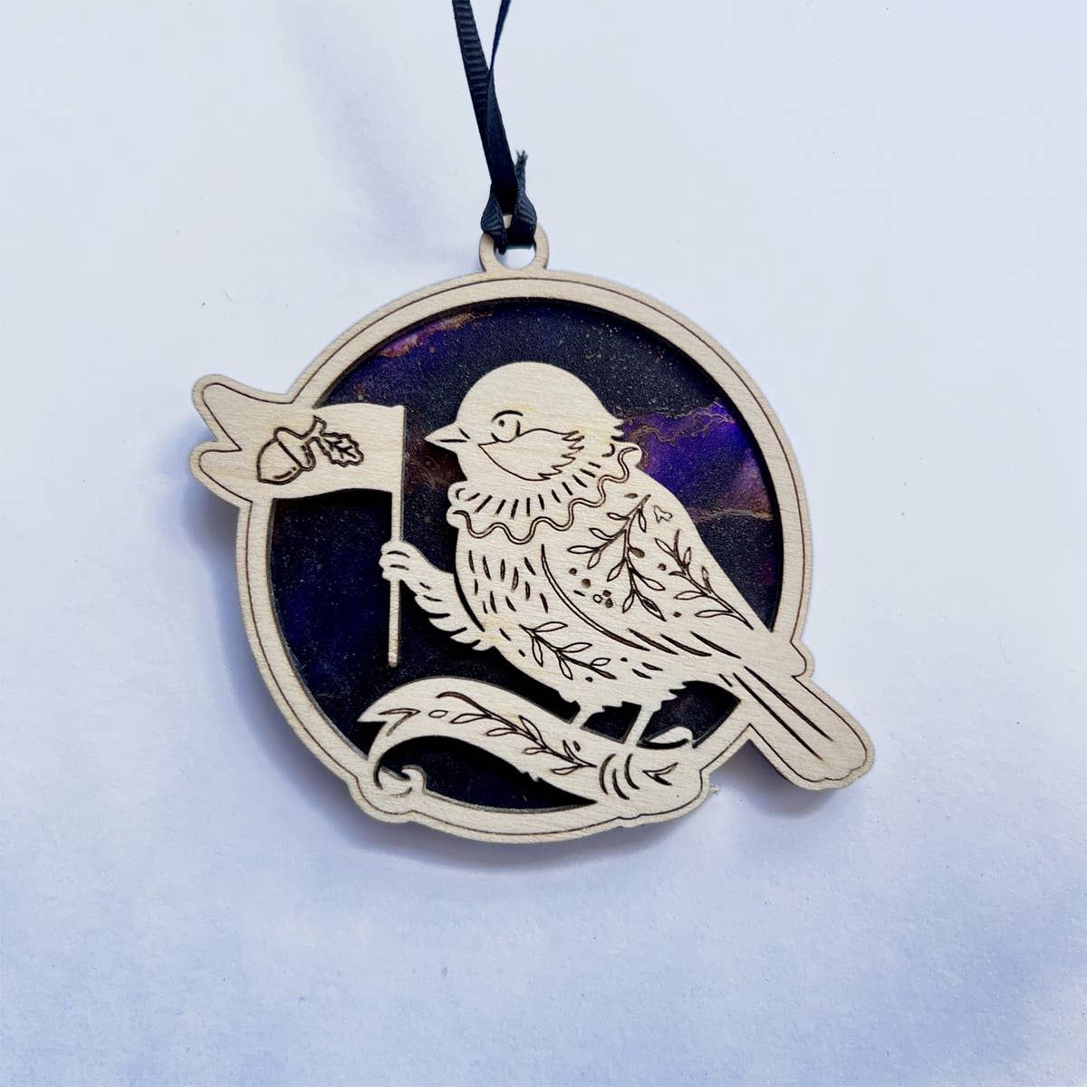 Chickadee Herald Ornament Suncatcher