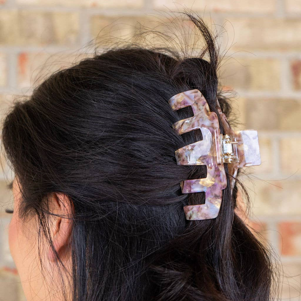 Catherine Hair Claw in Shimmering Taupe