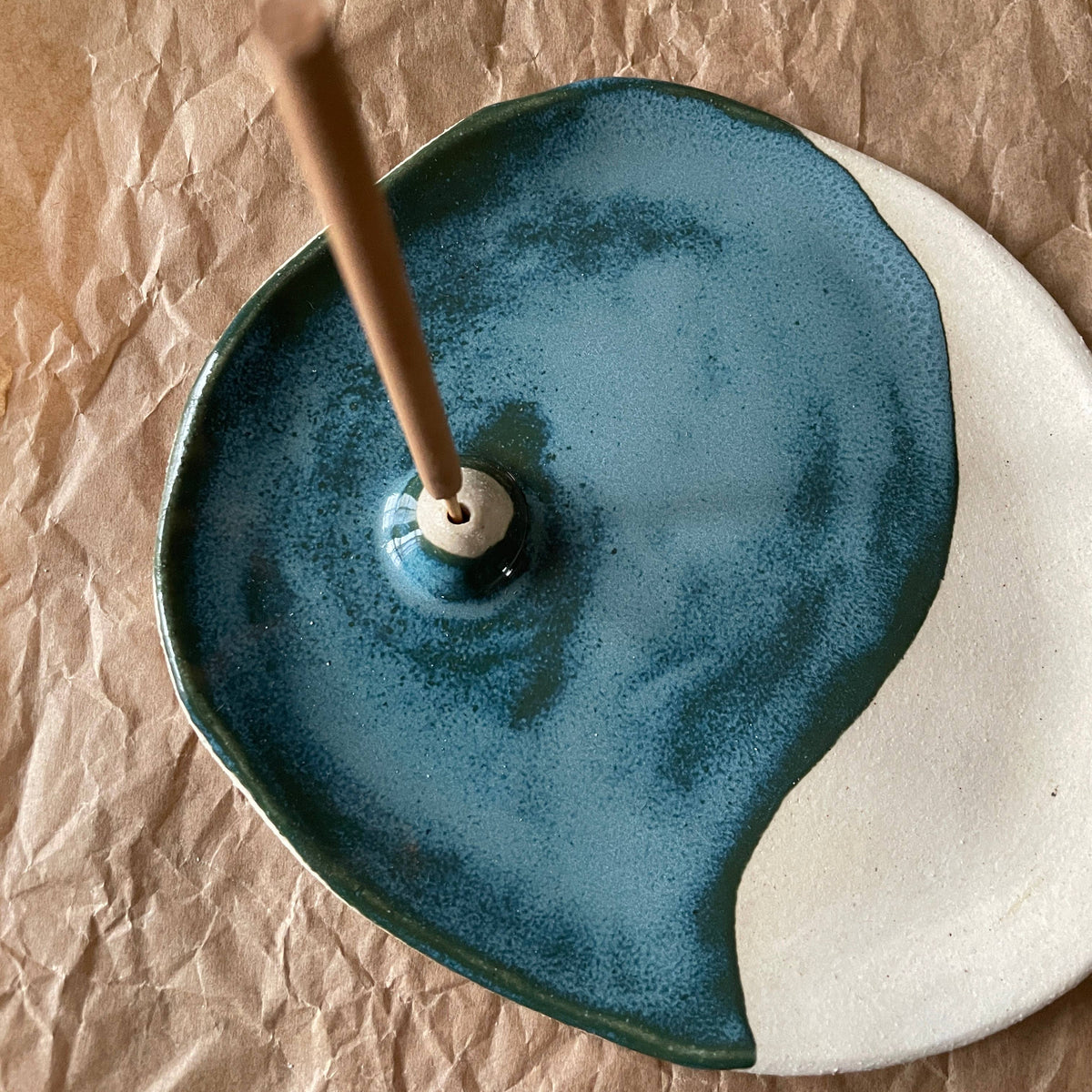 Handmade Ceramic Incense Dish – Lagoon