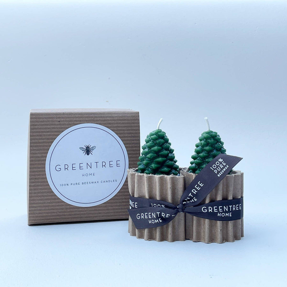 Pine Cone Beeswax Candles