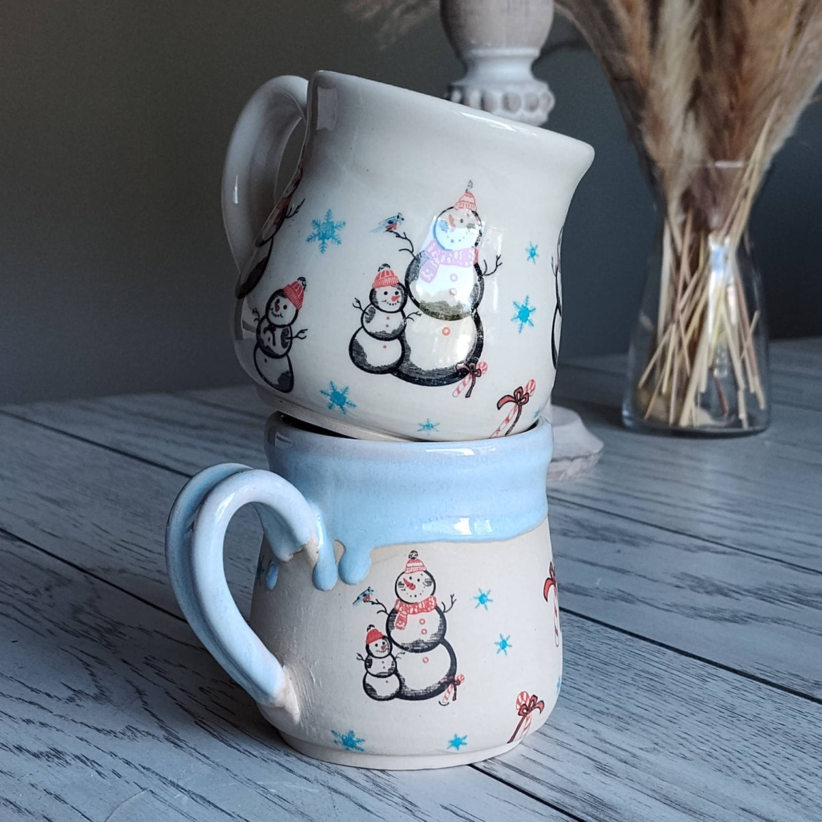 Frost Blue Snowman Mug