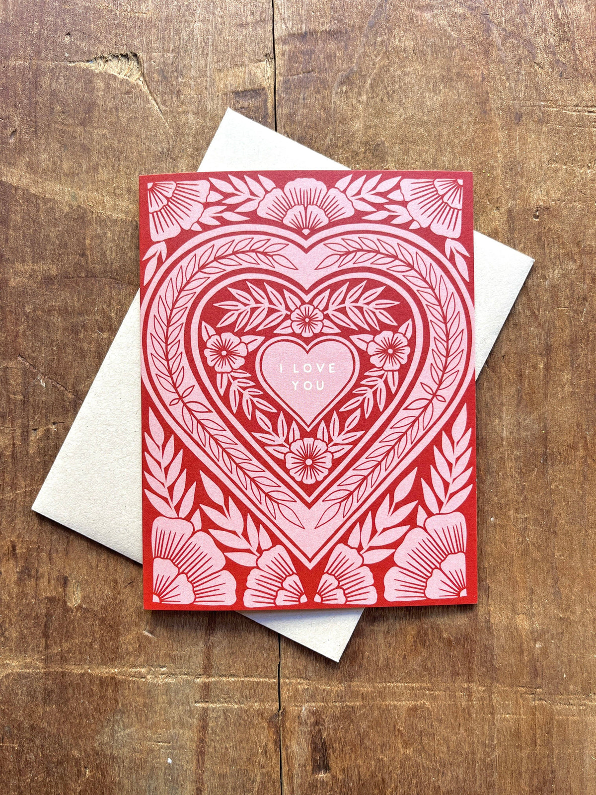 "I Love You," Greeting Card: Single Card