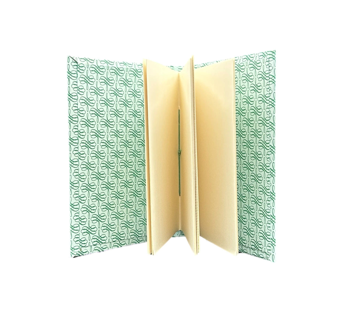 Blue and Green Letterpress Hard Cover Journal