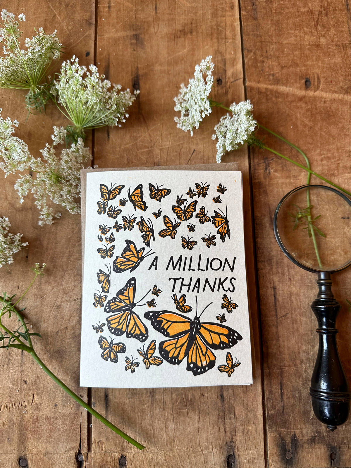 Million Thanks Butterfly Card