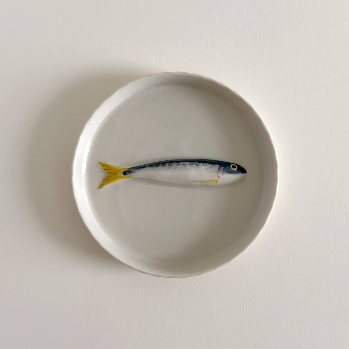 Hand-Painted Porcelain Sardine Tray